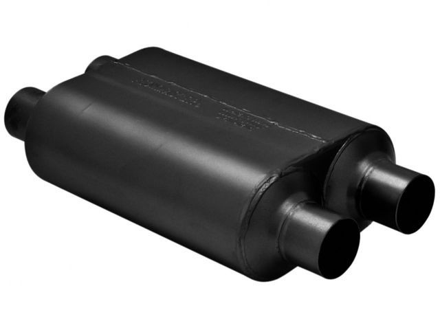 Flowmaster Super 40 Series Muffler, 2.50" IN (D) / OUT (D): ea, 16 Gauge 409S Sta