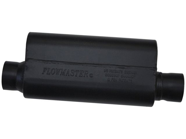 Flowmaster Resonator, O/O Same Side, 2.50" IN / OUT, 3.00" x 6.00" x 11.75", Use