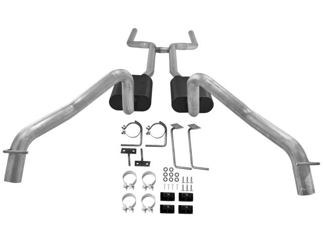 Flowmaster 68-74 Chev. Nova, V8, Header-back, Super 44 Series Mufflers, Mandrel B