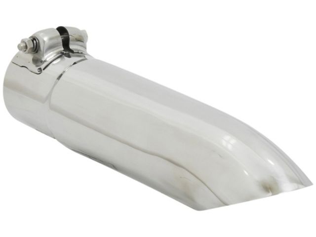 Flowmaster Exhaust Tip, Polished Stainless, Single Wall, Turndown, Angle Cut, Rou