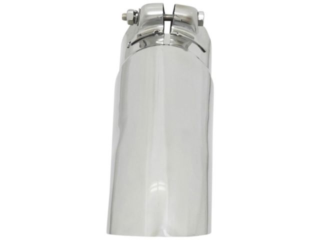 Flowmaster Exhaust Tip, Polished Stainless, Single Wall, Turndown, Angle Cut, Rou