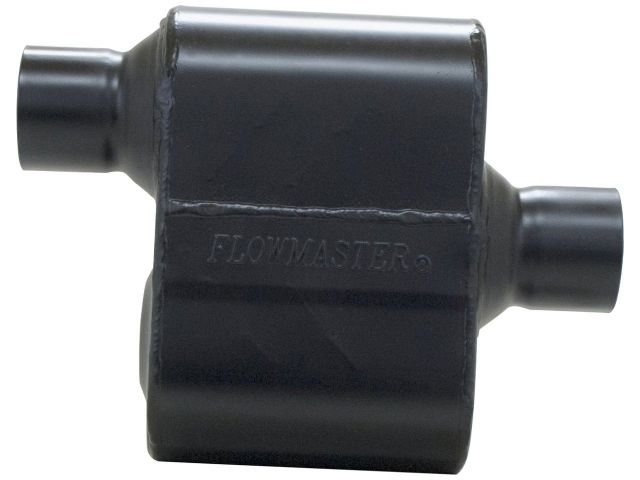 Flowmaster Super 10 Series Muffler, 2.50" IN (O) / OUT (C): ea, 409S Stainless St