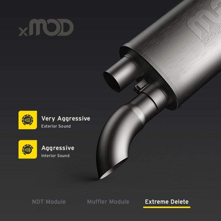 MagnaFlow xMOD Series Universal Performance Muffler with NDT - 2.5” Inlet / 2.5” Outlet