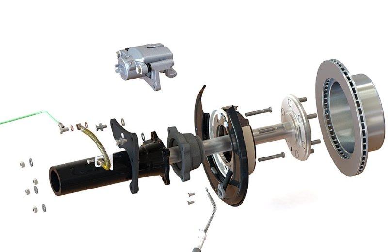 Pedders 05-20 Toyota Tacoma Rear Brake Conversion Kit w/ 6 Lug Rear ped-PBCK006 Main Image