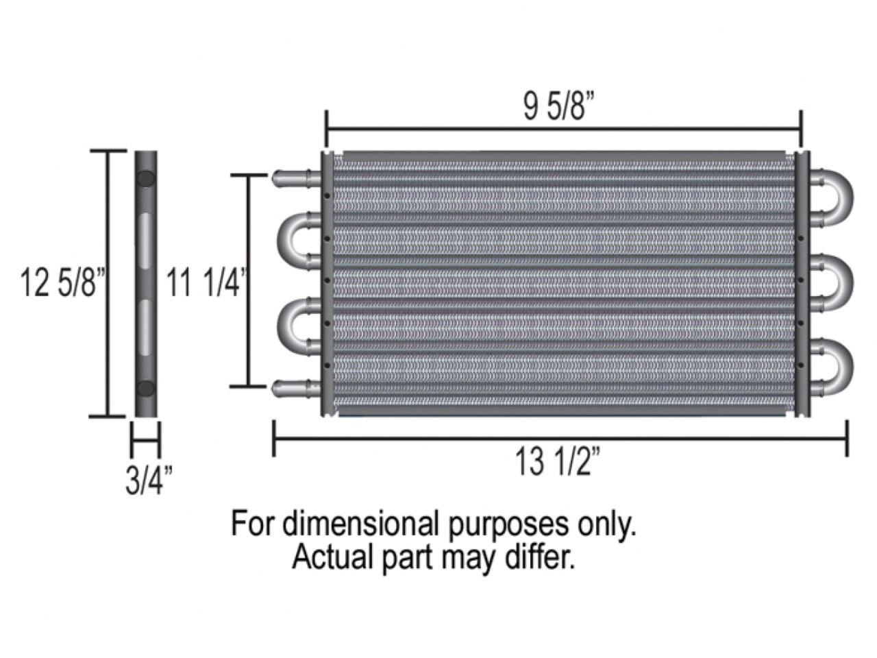 Derale Tube & Fin Cooler (-6AN)