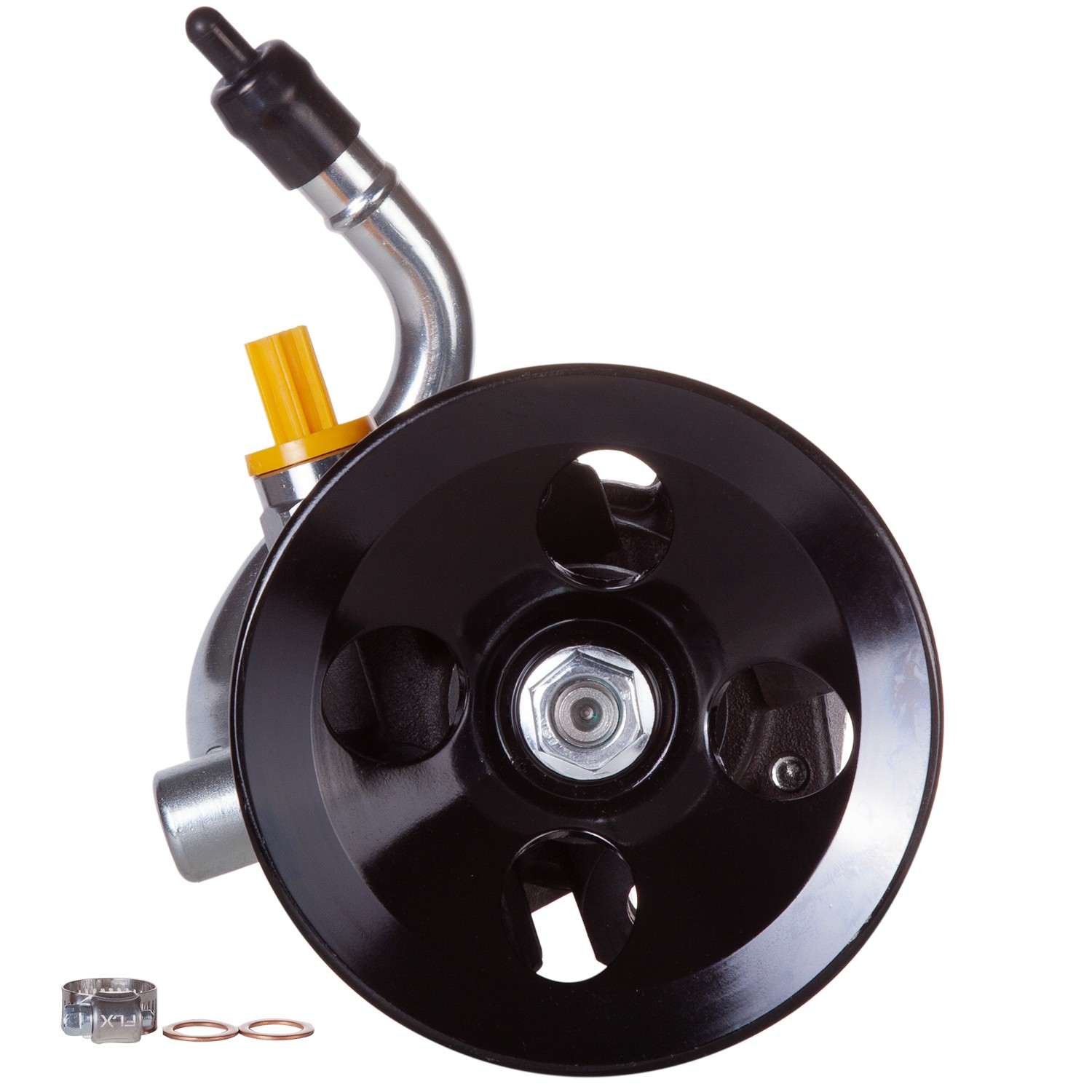 PWR New Power Steering Pump With Pulley  top view frsport 60-5108P