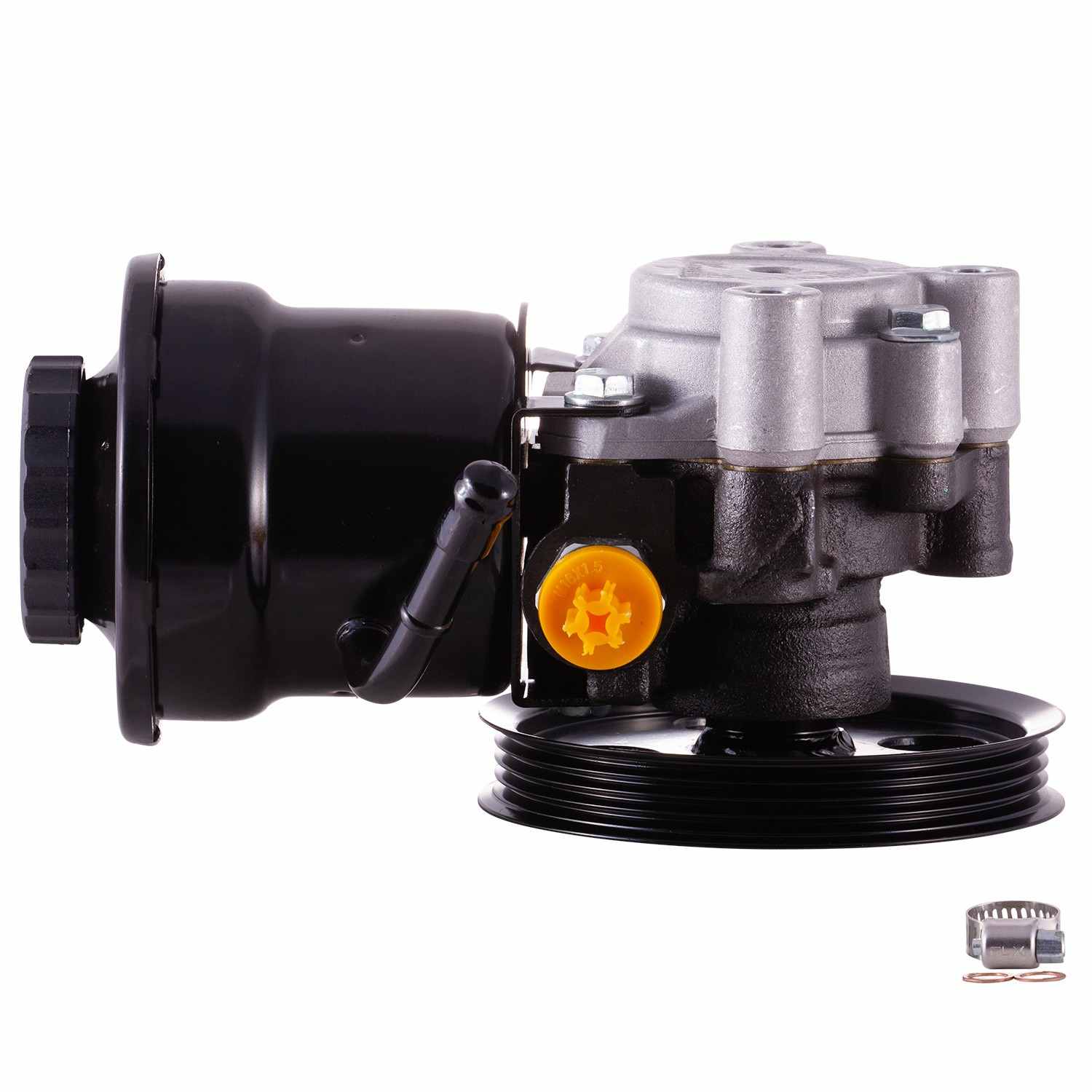 PWR New Power Steering Pump With Pulley and Reservoir  top view frsport 60-5143PR