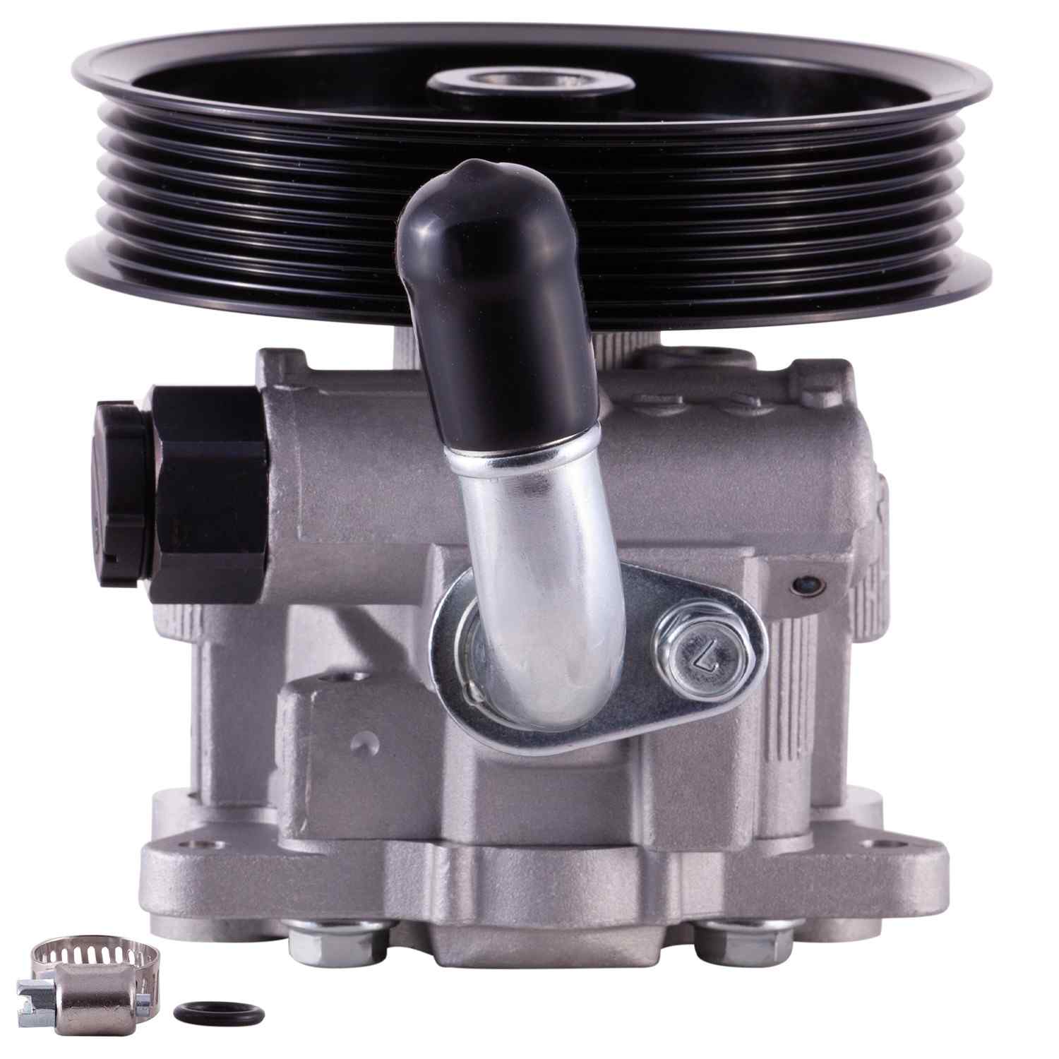 PWR New Power Steering Pump With Pulley  top view frsport 60-5168P