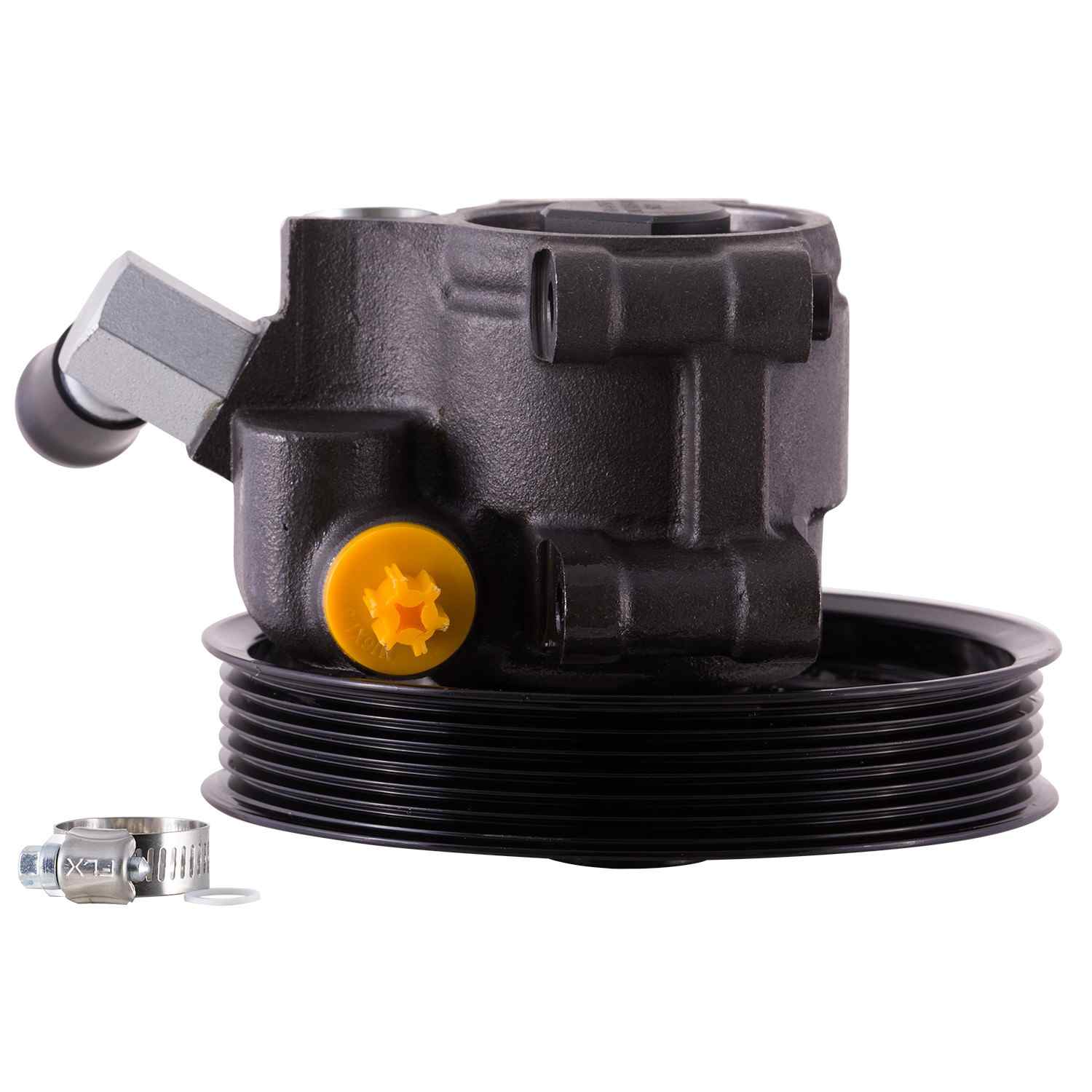PWR New Power Steering Pump With Pulley  top view frsport 60-6754P