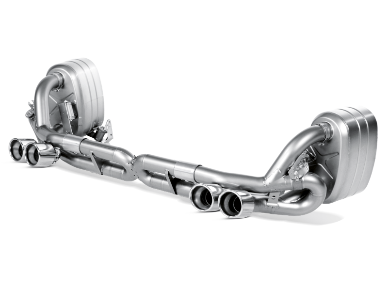 Akrapovic 08-12 Porsche 911 Carrera S/4/4S/GTS Slip-On Race Line (Titanium) w/ Titanium Tips S-PO997CA-RT Main Image