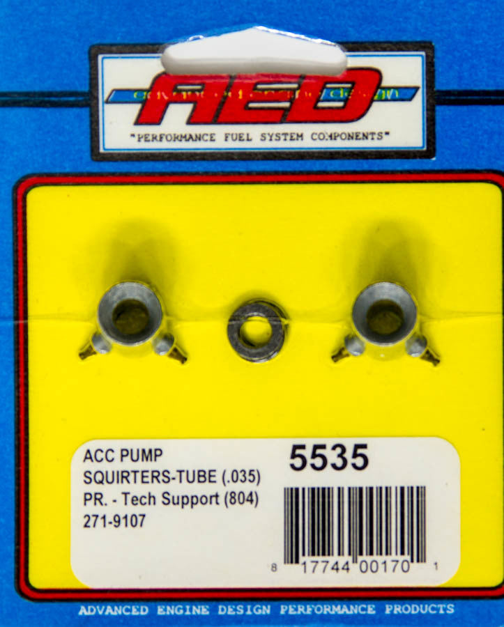 Advanced Engine Design .035in Accelerator Pump Squirters - Tube Type AED5535