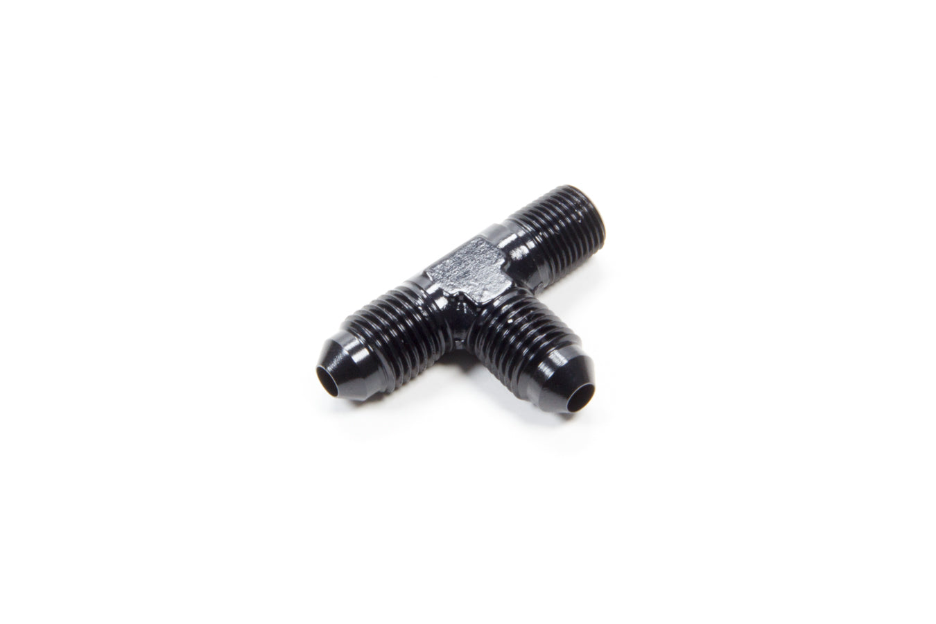 Aeroquip Alum Run Tee #4 Flare 1/8in Black AERFCM5124