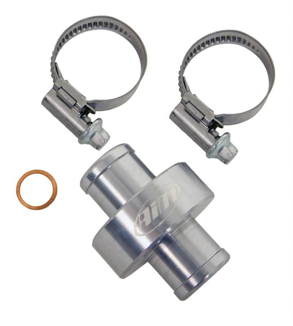 AIM Water Temp Fitting Inline 5/8in / 3/4in M10 AIMMS-WATERFITTING-T
