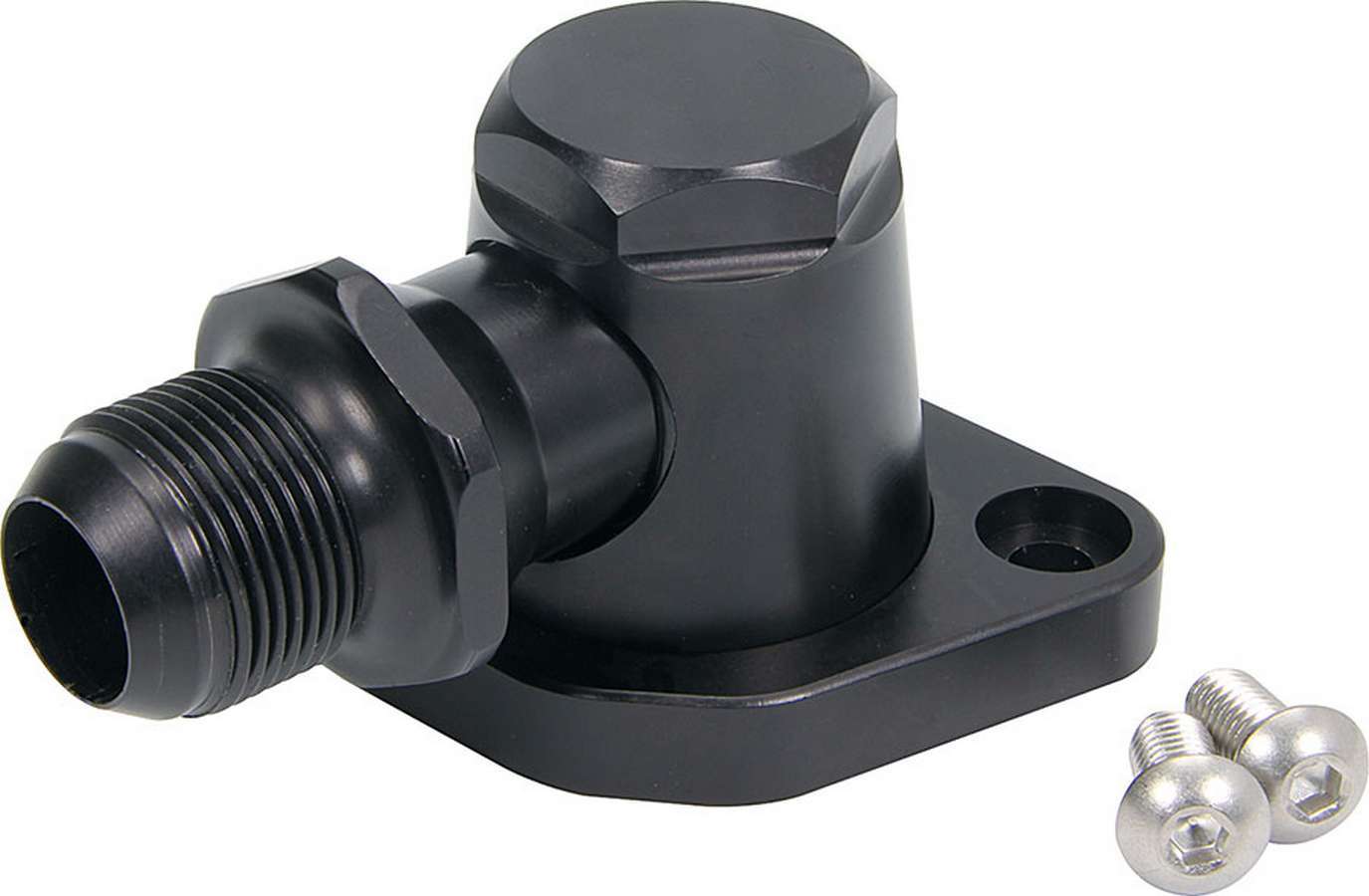 Allstar Performance Billet Water Neck 16AN Black ALL30372