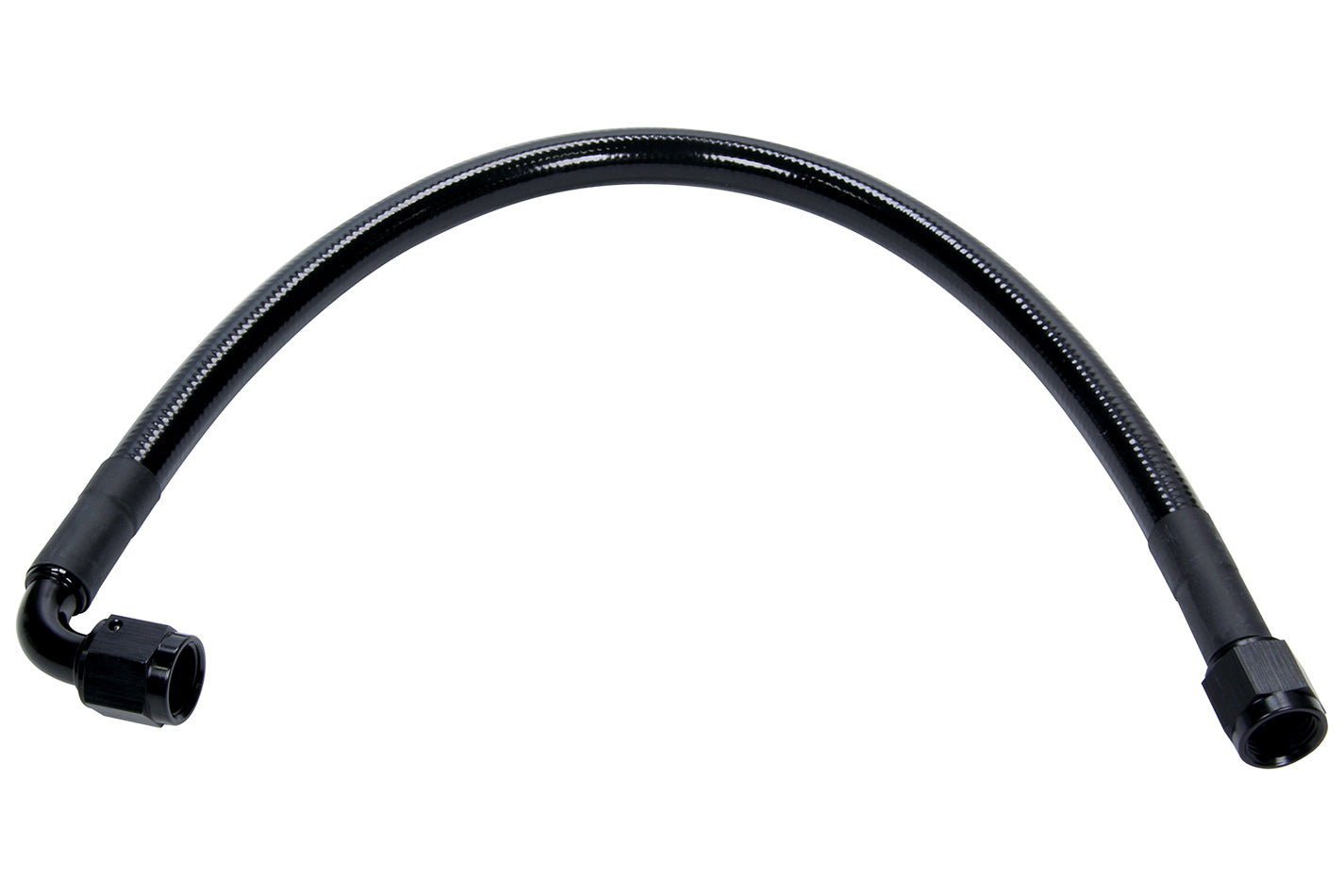 Allstar Performance Coated Braided Line 18in #6 Hose -6 Str/-6 90 Deg ALL48466-18