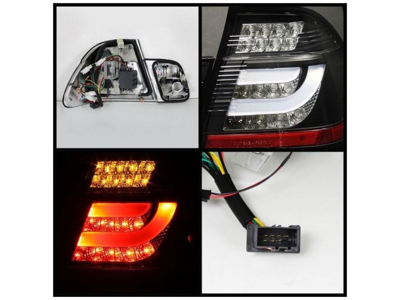 Spyder BMW E46 3-Series 02-05 4Dr Light Bar Style LED Tail Lights
