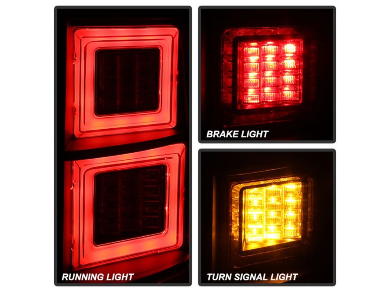 Spyder Land Rover Discovery 3 LR3 05-09 Light Bar LED Tail Lights - Black