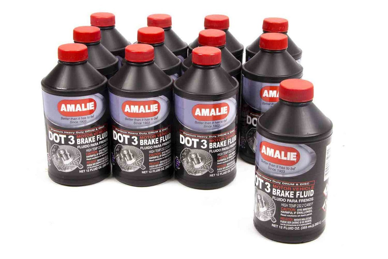 Amalie Dot 3 Brake Fluid Case 12x12 Oz AMA160-65031-92