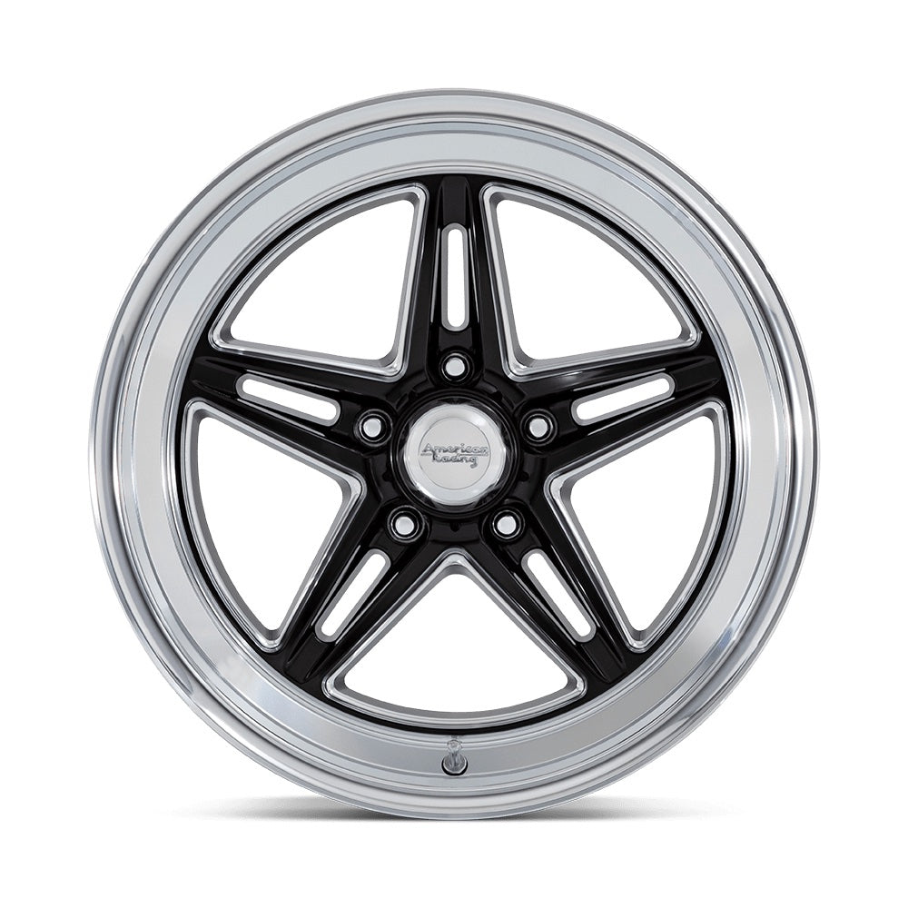 American Racing Wheels 18x10 Goove Wheel 5x4.5 Bolt Circle Gloss Black AMRVN514BE18101212