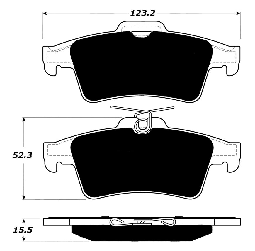Porterfield Brake Pads for 2016 FORD FOCUS ST