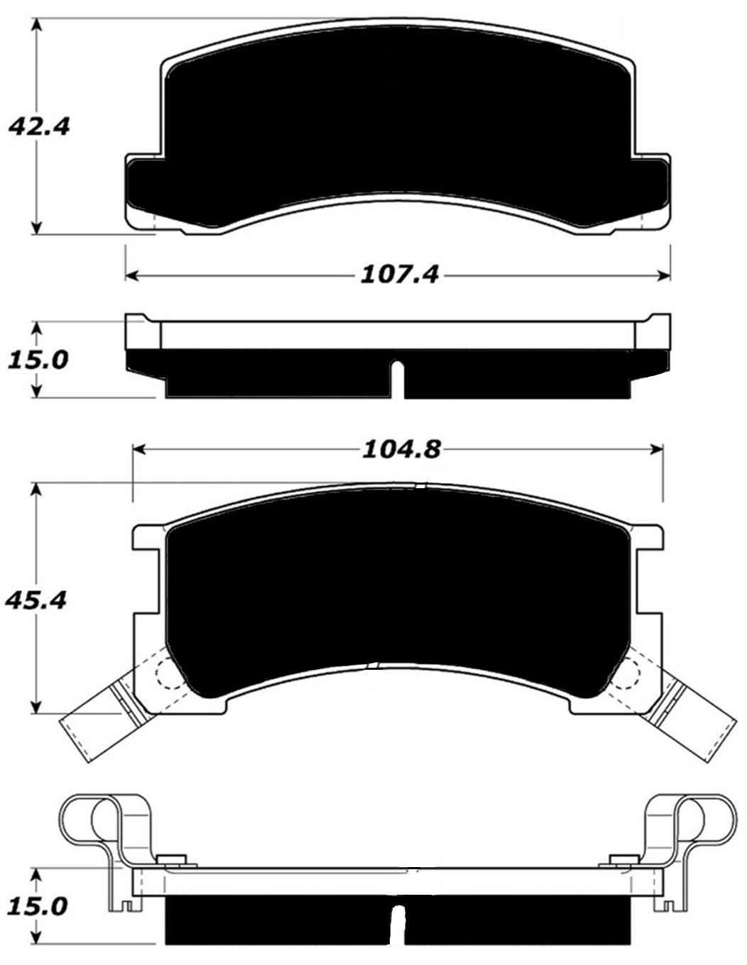 Porterfield Brake Pads for 1983 TOYOTA SUPRA