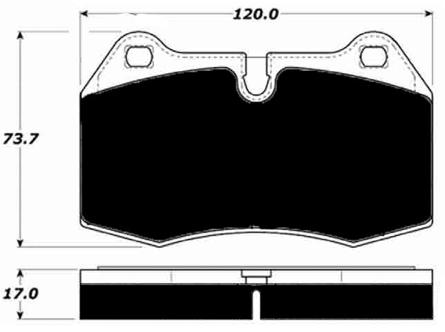 Porterfield Brake Pads for 1994 BMW 840Ci