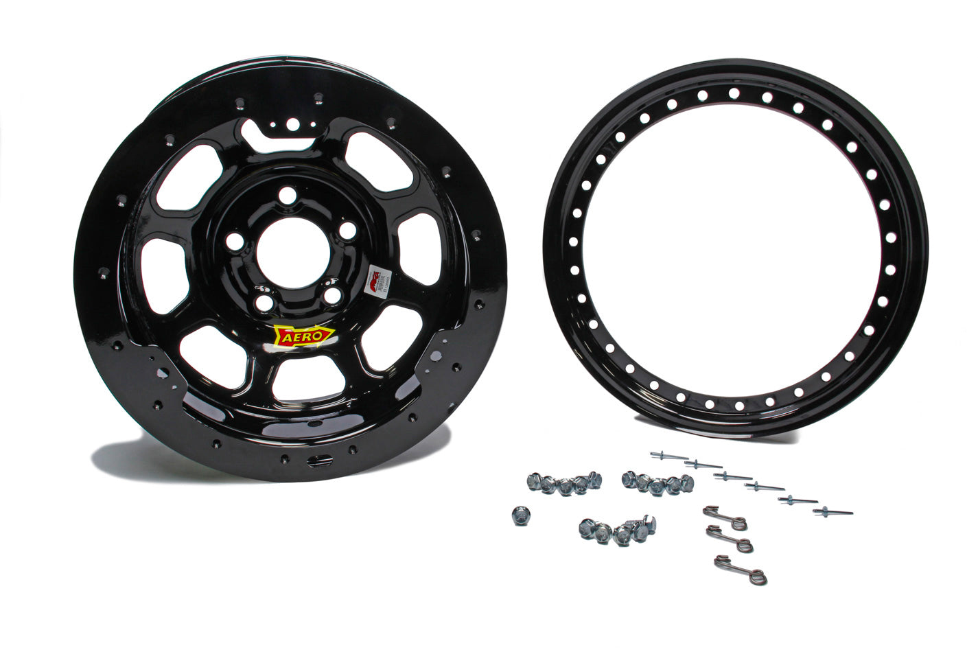 Aero Race Wheels 13x8 2in. 4.50 Black Beadlock Wheel ARW33-184520B