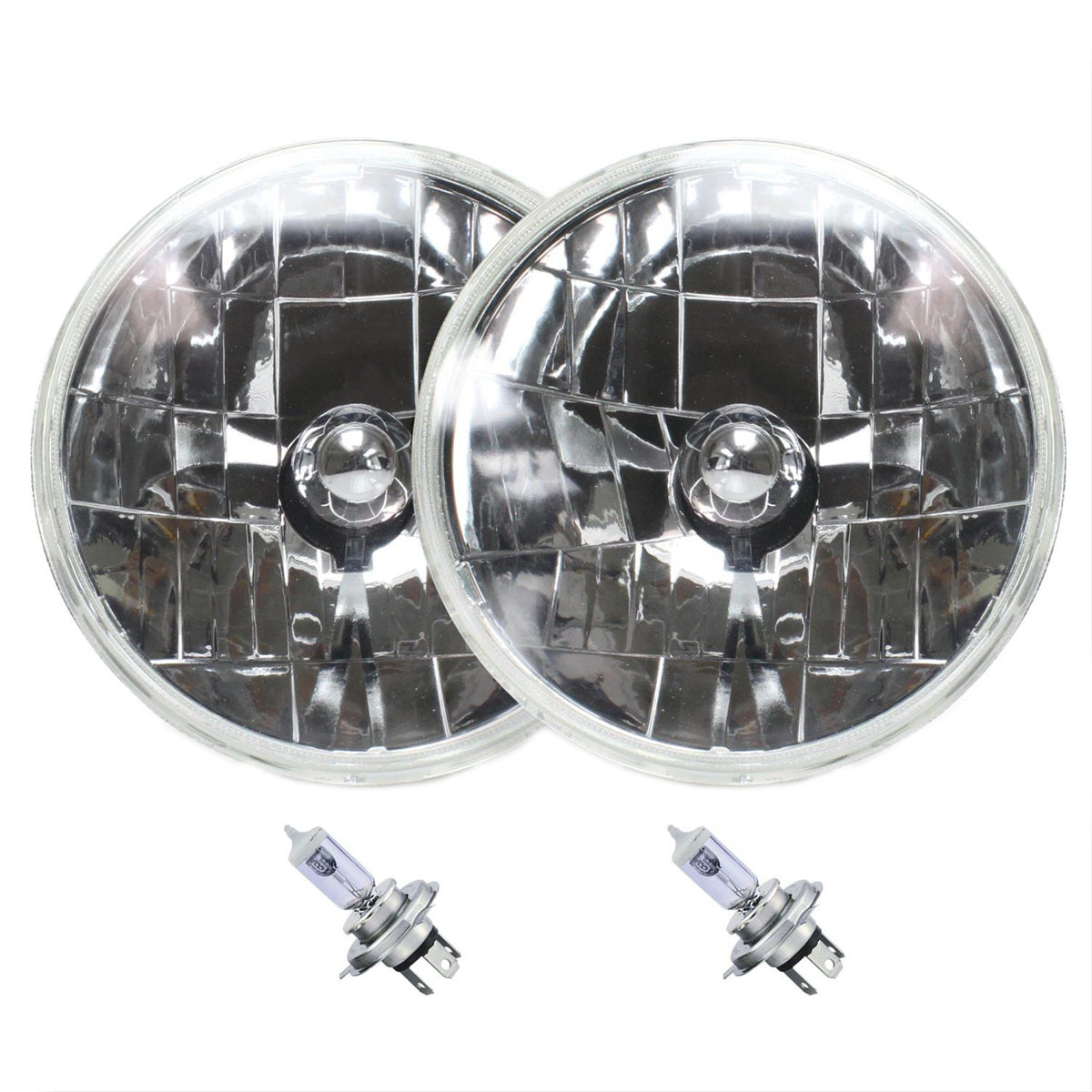 Auto-Loc Snake-Eye 7 Inch Halogen Lens Assembly with H4 AULAUTLENA1ABS