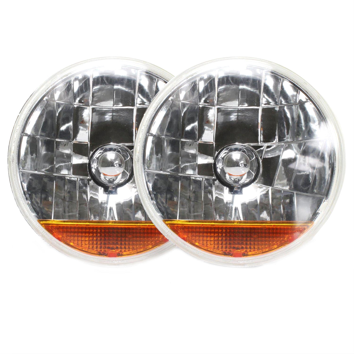 Auto-Loc Snake-Eye 7in Inch Halog en Lens Assembly w/Amber AULAUTLENA3AS