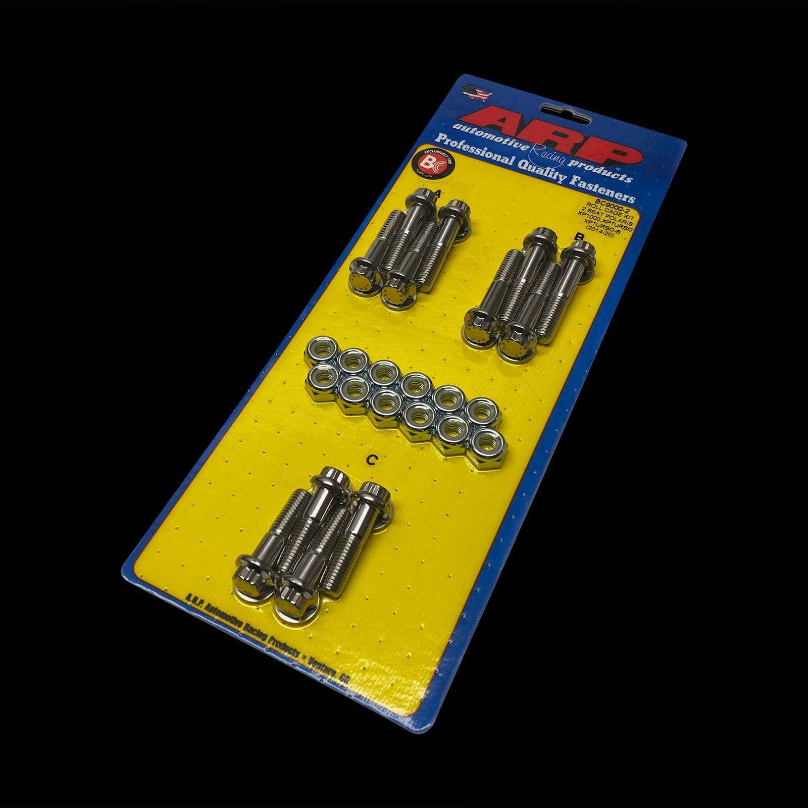 Brian Crower <b>BC9000-2</b> - Polaris RZR ARP Roll Cage Bolts - 2 Seat