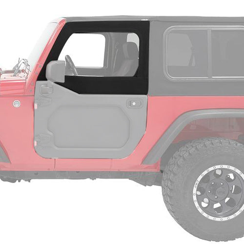 Bestop Upper Fabric Half Doors Jeep 07-18 Wrangler JK BES51733-17