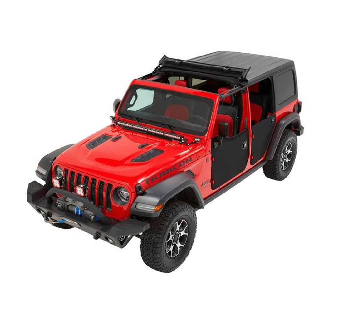 Bestop Sunrider Hardtop 18- J eep Wrangler Black Twill BES52454-17