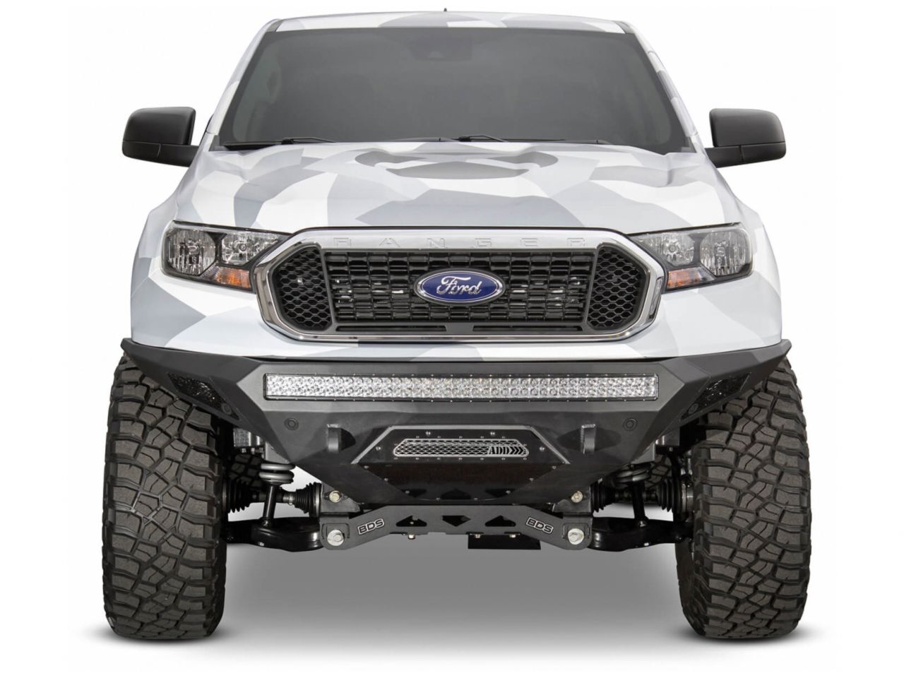 Addictive Desert Designs 2019 Ford Ranger Stealth Fighter Front Bumper W/ Sensors Cutouts