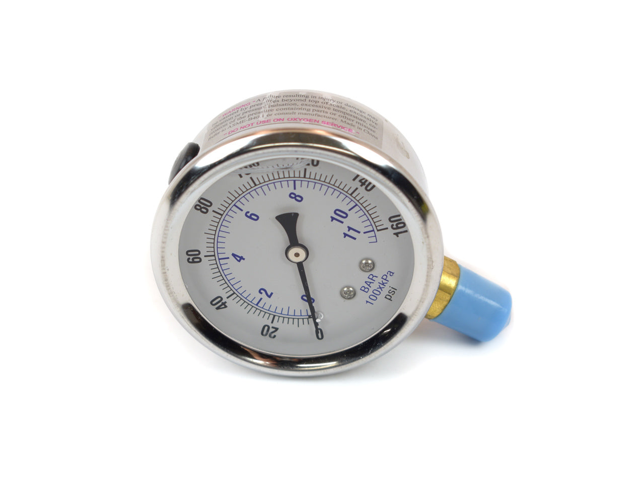 Canton Racing  LIQUID FILLED SS GAUGE 0-160 PSI 0J496