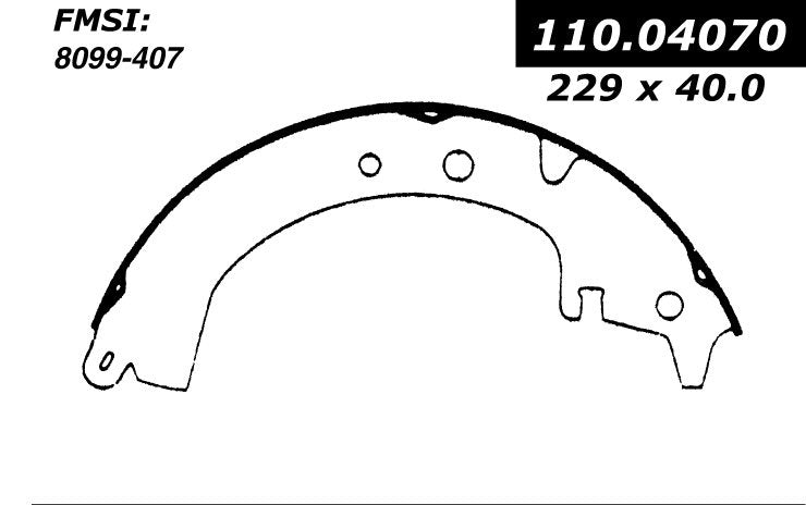 centric parts premium brake shoes frsport 111.04070