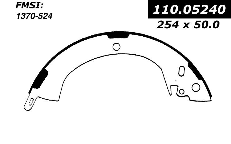 centric parts premium brake shoes frsport 111.05240