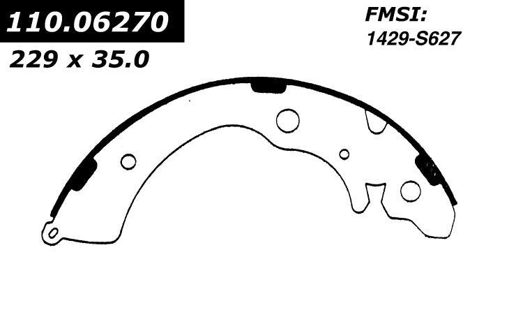 centric parts premium brake shoes frsport 111.06270