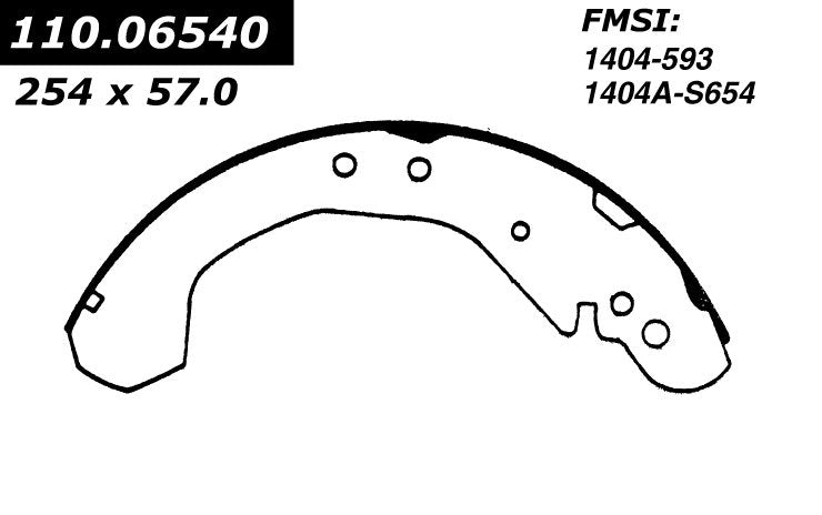 centric parts premium brake shoes frsport 111.06540