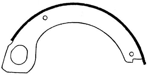centric parts premium parking brake shoes frsport 111.06920