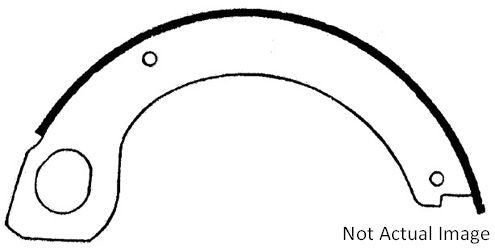 StopTech Premium Parking Brake Shoes top view frsport 111.06920
