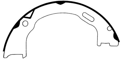 centric parts premium parking brake shoes frsport 111.07450