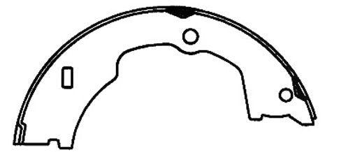 centric parts premium parking brake shoes frsport 111.08470