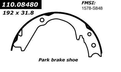 centric parts premium parking brake shoes frsport 111.08480