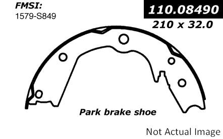 Centric Parts Premium Parking Brake Shoes top view frsport 111.08490