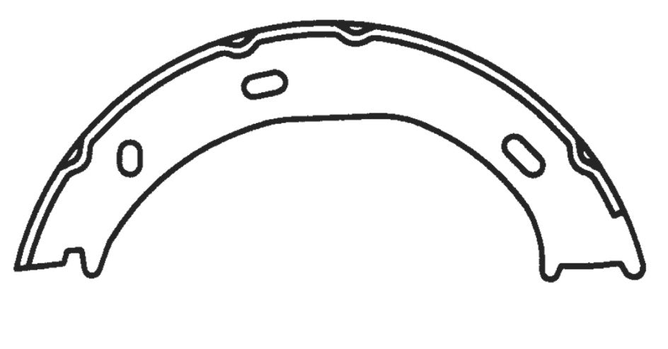 centric parts premium parking brake shoes frsport 111.08660
