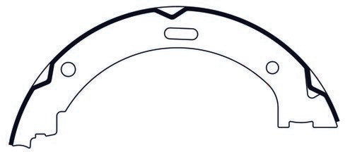 centric parts premium parking brake shoes frsport 111.08680