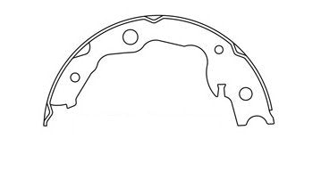 centric parts premium parking brake shoes frsport 111.09160