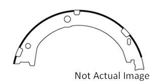 Centric Parts Premium Parking Brake Shoes top view frsport 111.09330