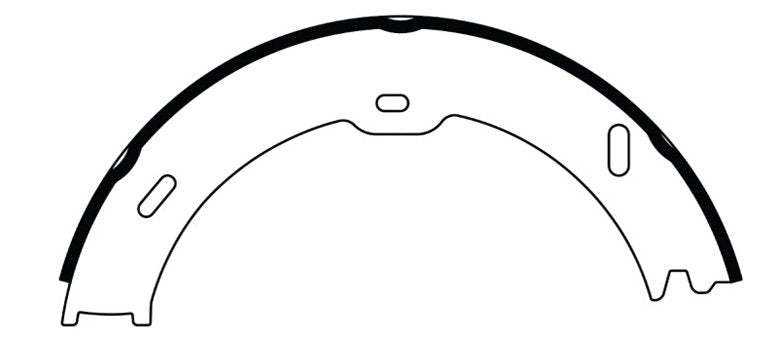 centric parts premium parking brake shoes frsport 111.09380