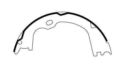 centric parts premium parking brake shoes frsport 111.09470
